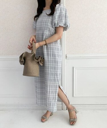 バルーンスリーブIラインワンピース