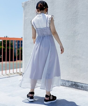 シアーレディキャミワンピ