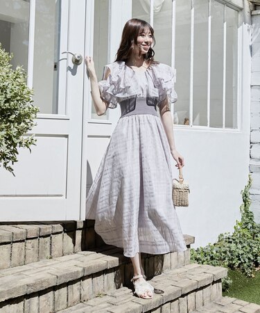 ◇∞ダブルカラーコルセットワンピース