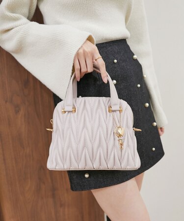 ♯チャームセットキルティングバッグ