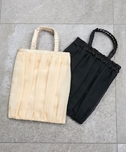 ギャザーフリルトートバッグ