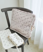 サテンフローラルガジェットポーチ