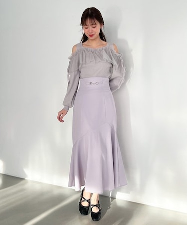 ビット付きマーメイドスカート