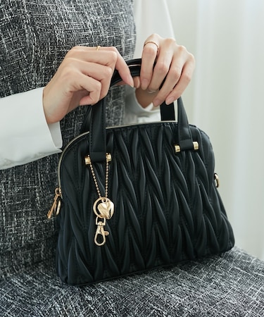 チャームセットキルティングバッグ