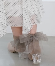 取り外しできるリボンブーツ