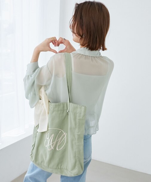 ∞リボンモチーフセットロゴトートバッグ