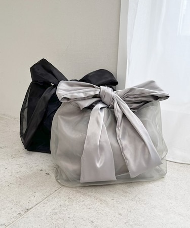 リボンチュールミニバッグ