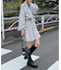 フラワーチョーカー付きスウェットワンピ
