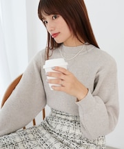 ボリュームスリーブニット