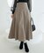 バックレースアップフレアスカート