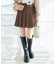ベルトセットプリーツミニスカパン