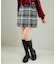 裾フリンジミニスカート