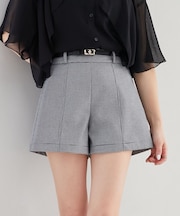 ベルト付きショートパンツ