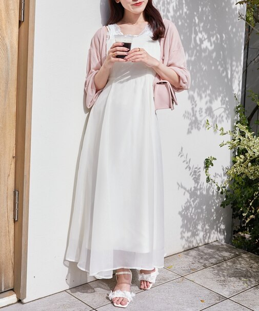 シアーレディキャミワンピ