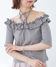 マルチwayチョーカーフリルトップス