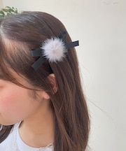 ふわふわリボンヘアピンセット