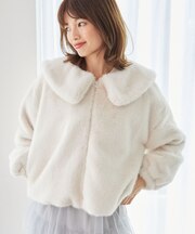 ジップデザインファーブルゾン