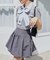 ∞リボンセットドッキング半袖ニット
