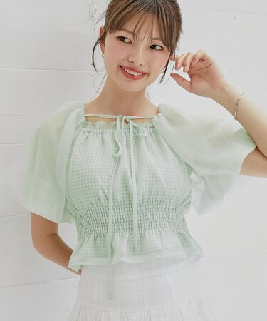 ◎前後2wayバルーン袖ブラウス
