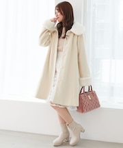 7wayファー×ビジューコート