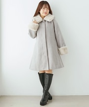 7wayファー×ビジューコート