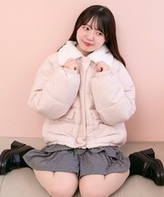 ファー襟中綿ブルゾン