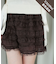 レースティアードショートパンツ
