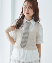 ∞ネクタイセットシャツドッキングニット