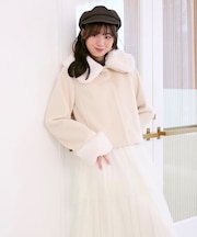 マルチWAYファー×ビジューコート