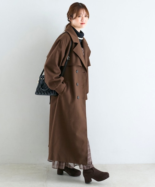 レディロングチェスターコート