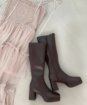 美脚ストレッチロングブーツ