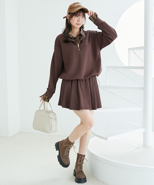 レイヤード風スウェットセットアップ