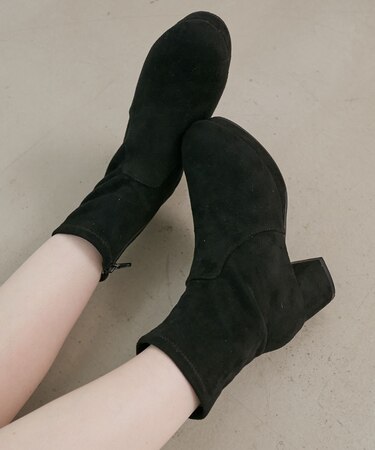 フカフカヒールストレッチブーツ