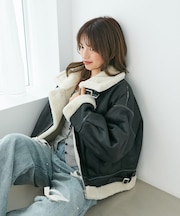 オーバーサイズボアブルゾン