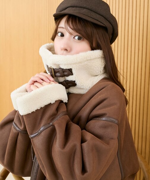 オーバーサイズボアブルゾン