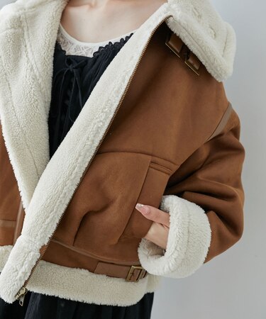 オーバーサイズボアブルゾン