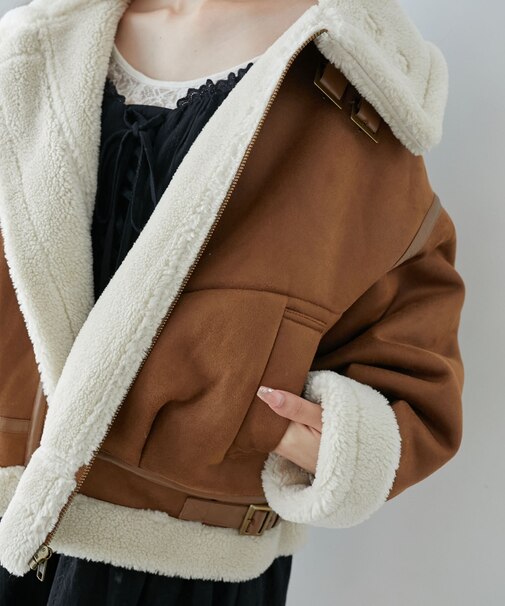 オーバーサイズボアブルゾン