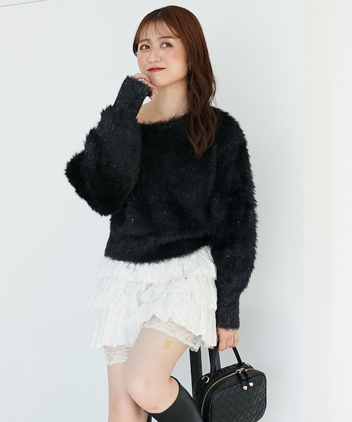 キラメキチョーカーセットシャギーニット