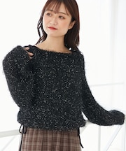 ふわふわシャイニールーズニット