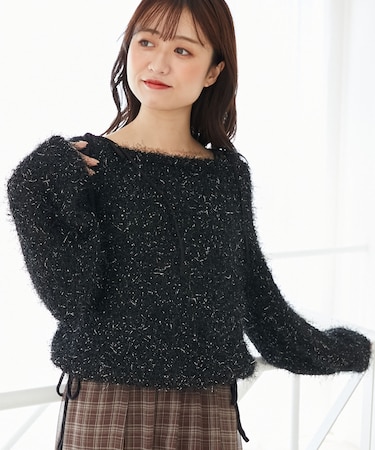 ふわふわシャイニールーズニット