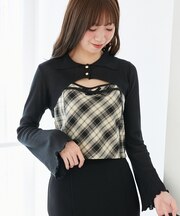 バイカラーキャミ＆ショートボレロセット