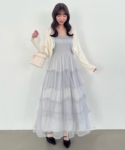 レースフリルカーディガン