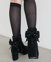 3WAYビジューリボンブーツ