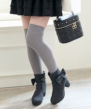 3WAYビジューリボンブーツ