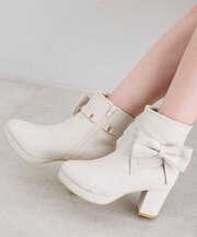 3WAYビジューリボンブーツ
