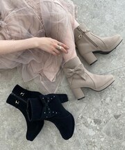 3WAYビジューリボンブーツ