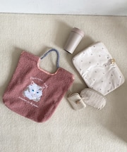 アニマル刺繍ボアトートバッグ