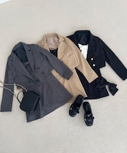 ダブルブレストショートジャケット
