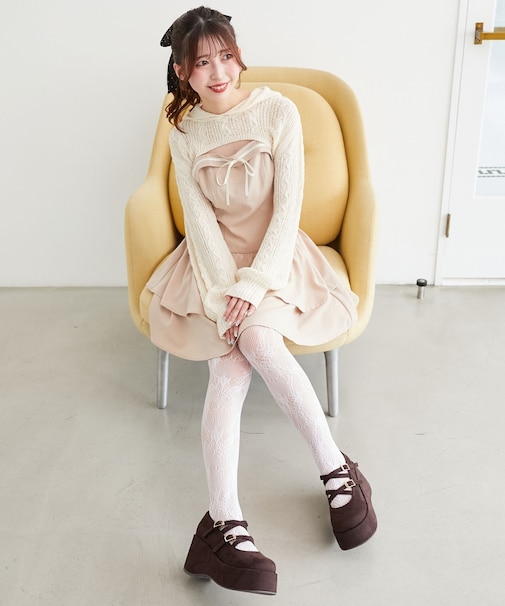 フードボレロ×ミニキャミワンピセット