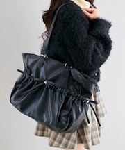 ギャザーリボントートバッグ